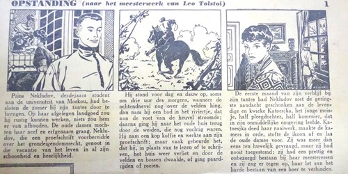 Krantenstrips  - Opstanding, Krantenknipsel, Eerste druk (1955) (De Volkskrant)