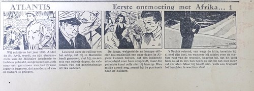 Christian Gaty - diversen  - Atlantis, Krantenknipsel, Eerste druk (1949) (De Telegraaf)