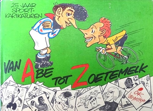 Dik Bruynesteyn  - Van Abe tot Zoetemelk - 25 jaar sportkarikaturen, Hardcover, Eerste druk (1973) (Luitingh)