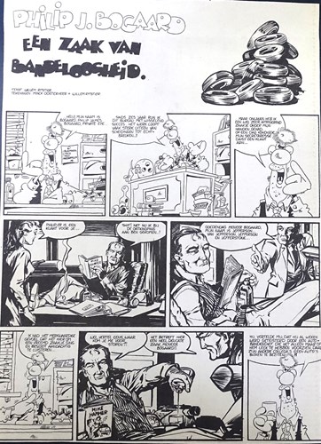 Philip J. Bogaard - Krantenuitgaves  - Een zaak van bandeloosheid, Krantenknipsel, Eerste druk (1985) (Haagse Courant)
