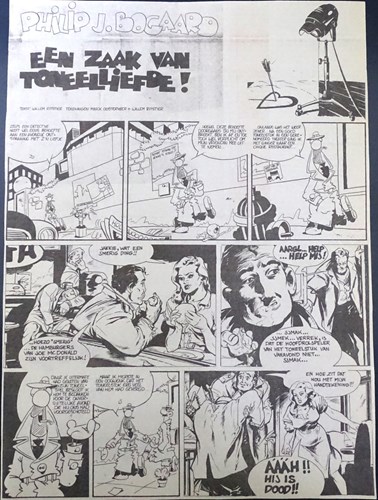 Philip J. Bogaard - Krantenuitgaves  - Een zaak van toneelliefde!, Krantenknipsel, Eerste druk (1986) (Haagse Courant)