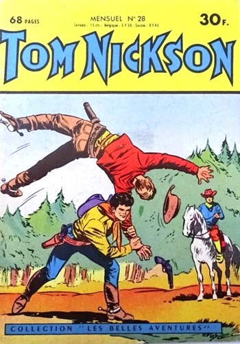 Tom Nickson 28 - Les empreintes du loup, Softcover, Eerste druk (1959) (Éditions Mondiales)