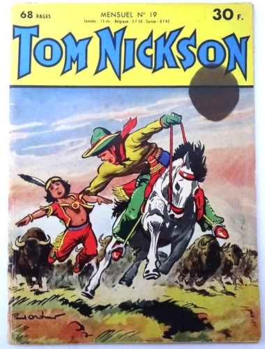 Tom Nickson 19 - l'Homme des Sommets, Softcover, Eerste druk (1959) (Éditions Mondiales)