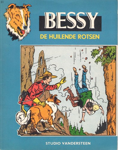 Bessy 31 - De huilende rotsen, Softcover, Eerste druk (1959), Bessy - Ongekleurd (Standaard Boekhandel)