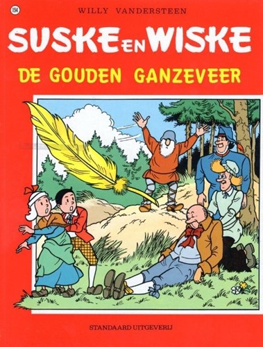 Suske en Wiske 194 - De gouden ganzeveer, Softcover, Vierkleurenreeks - Softcover (Standaard Uitgeverij)