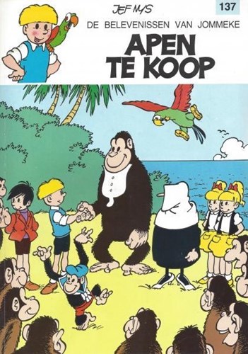 Jommeke 137 - Apen te koop, Softcover, Eerste druk (1986) (Het Volk)