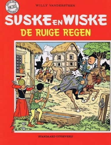 Suske en Wiske 203 - De ruige regen, Softcover, Eerste druk (1985), Vierkleurenreeks - Softcover (Standaard Uitgeverij)