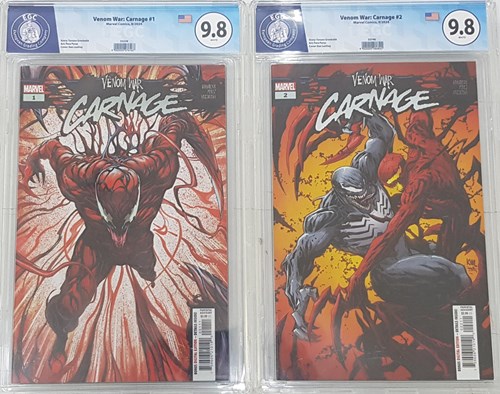 Venom War 1+2 - Venom War: Carnage - Issue 1+2, Issue (graded) (Marvel)
