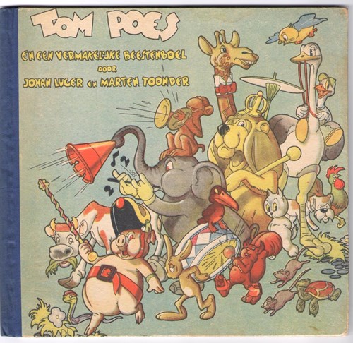Bommel en Tom Poes - Diversen  - Tom Poes en een vermakelijke beestenboel, Hardcover, Eerste druk (1945) (W.L. Salm & co)