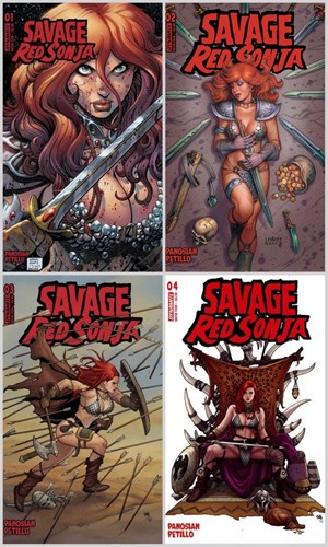 Red Sonja - One-Shots & Mini-Series 1-5 - Savage Red Sonja - Complete mini-series, Issue (Dynamite)