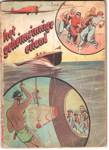 Bourdin 2 - Het geheimzinnige eiland, Softcover, Eerste druk (1944) (Chagor/Gordinne/Sirec)