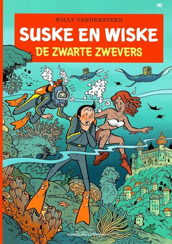 Suske en Wiske 342 - De zwarte zwevers, Softcover, Vierkleurenreeks - Softcover (Standaard Uitgeverij)