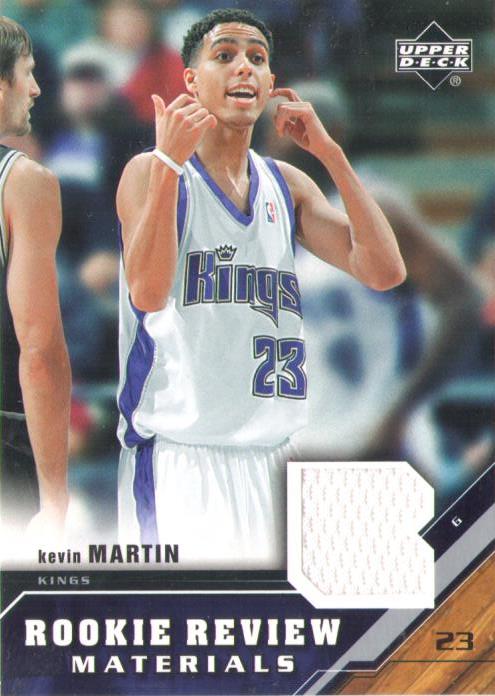Kevin Martin 2005-06 Upper Deck Rookie Review Materials Jersey Kings