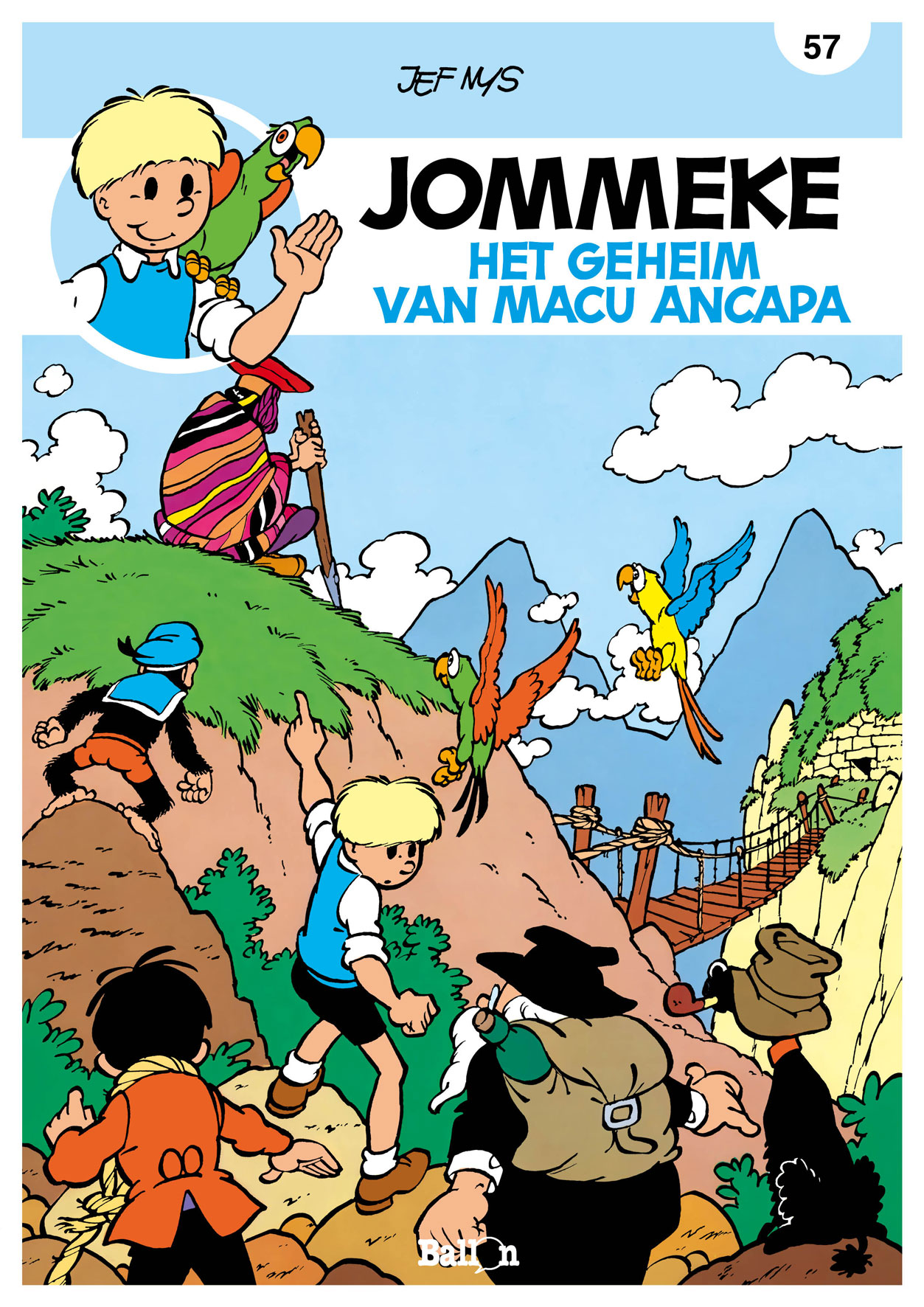 Akim Stripwinkel Jommeke 57 Het Geheim Van Macu Ancapa Softcover Jommeke Relook Ballon